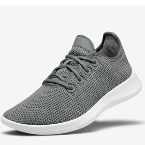Allbirds Women's Tree Runner in Mist (White Sole)